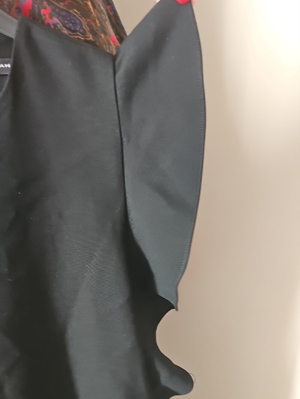Zara Black Ruffle-Trim Shift Tunic - Picture 3 of 6